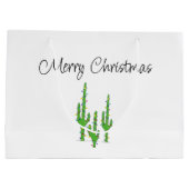 クリスマスサボスデザートサウスウエストホリデー ラージペーパーバッグ (裏面)