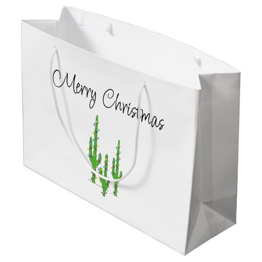 クリスマスサボスデザートサウスウエストホリデー ラージペーパーバッグ (裏面アングル)