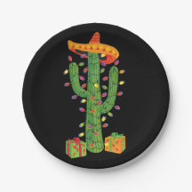 クリスマスサボスフェリズナビダッド紙プレート