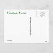 クリスマスサボテンがクローズアップ シーズンポストカード (裏面)