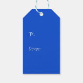 クリスマスサボテンのアリゾナ砂漠の南西 ギフトタグ (裏面)