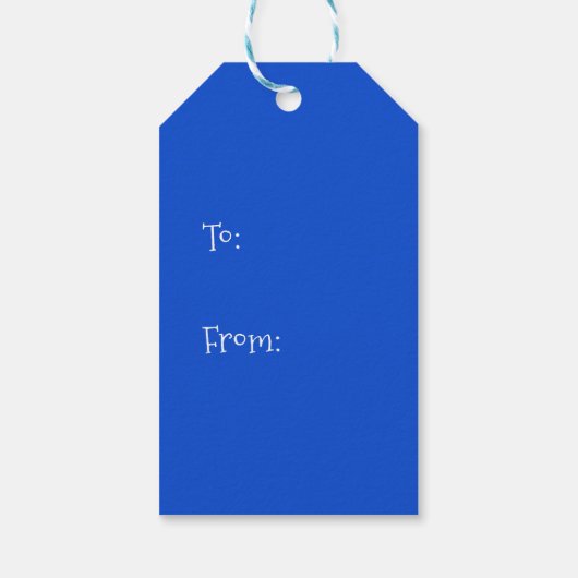 クリスマスサボテンのアリゾナ砂漠の南西 ギフトタグ (裏面)