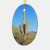 クリスマスサボテンのオーナメント セラミックオーナメント (左)