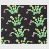 クリスマスサボテンの包装紙 ラッピングペーパー (フラット)