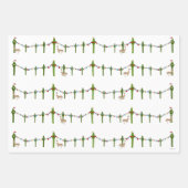 クリスマスサボテン包装紙シート ラッピングペーパーシート (正面3)