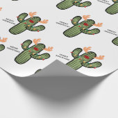 クリスマスサボテン包装紙 ラッピングペーパー (角)