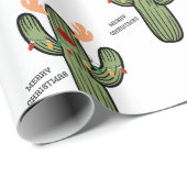 クリスマスサボテン包装紙 ラッピングペーパー (ロールコーナー)