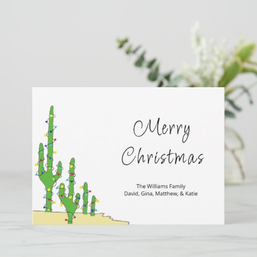 クリスマスサボテン南西砂漠 シーズンカード (スタンド正面)