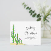 クリスマスサボテン南西砂漠 シーズンポストカード (スタンド正面)
