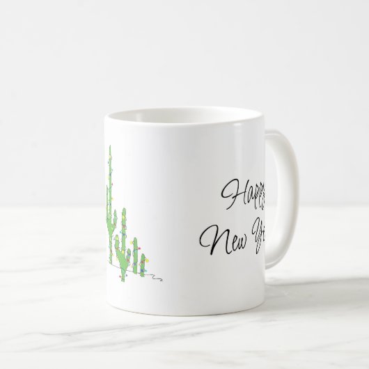 クリスマスサボテン南西部デザートコーヒーマグ コーヒーマグカップ (正面右)