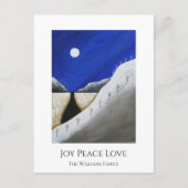 クリスマスサボテン砂漠南西 シーズンポストカード (正面)