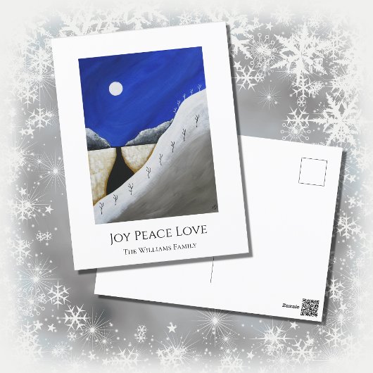 クリスマスサボテン砂漠南西 シーズンポストカード