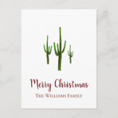 クリスマスサボテン砂漠南西 シーズンポストカード (正面)