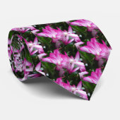 クリスマスサボテン花ネクタイ ネクタイ (ロール)