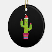 クリスマスサボテン セラミックオーナメント (左)