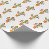 クリスマスサボテン ラッピングペーパー (角)