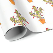 クリスマスサボテン ラッピングペーパー (ロールコーナー)