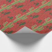 クリスマスサボテン ラッピングペーパー (角)
