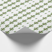 クリスマスサボテン ラッピングペーパー (角)