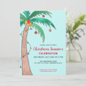 クリスマスサマーお祝いパームツリーパーティー 招待状 (スタンド正面)