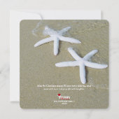 クリスマスサマースターフィッシュビーチクリスマスカード (裏面)