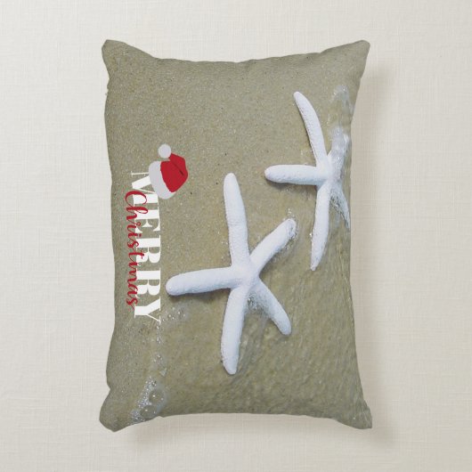 クリスマスサマーヒトデビーチ アクセントクッション (正面(垂直))