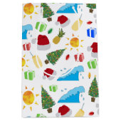 クリスマスサマービーチホリデイ ミディアムペーパーバッグ (正面)