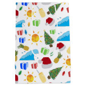 クリスマスサマービーチホリデイ ミディアムペーパーバッグ (裏面)