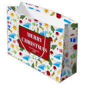 クリスマスサマービーチホリデイ ラージペーパーバッグ (裏面アングル)