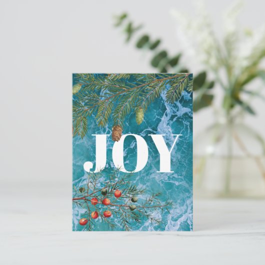 クリスマスサマー海ビーチジョイクリスマス シーズンポストカード (スタンド正面)