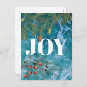 クリスマスサマー海ビーチジョイクリスマス シーズンポストカード (正面/裏面)