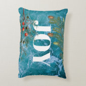 クリスマスサマー海ビーチジョイ アクセントクッション (裏面(縦))