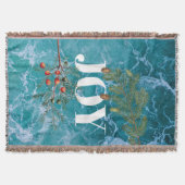 クリスマスサマー海ビーチジョイ スローブランケット (正面)