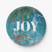 クリスマスサマー海ビーチジョイ ペーパープレート (正面)