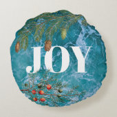 クリスマスサマー海ビーチジョイ ラウンドクッション (裏面)