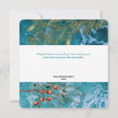 クリスマスサマー海ビーチジョークリスマスカード (裏面)