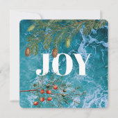 クリスマスサマー海ビーチジョークリスマスカード (正面)