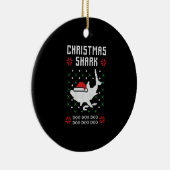クリスマスサメの醜いクリスマス セラミックオーナメント (右)