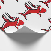 クリスマスサメ ラッピングペーパー (角)