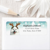 クリスマスサモイド差出人住所ラベル ラベル (インサイチュ)