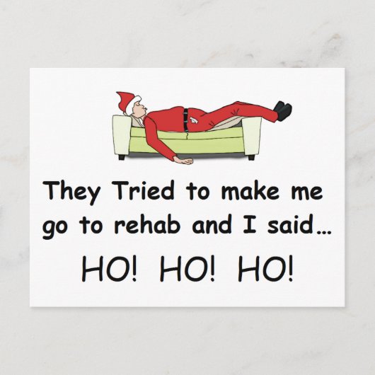 クリスマスサンおもしろいタ シーズンポストカード (正面)