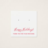 クリスマスサンキューイヤリングディスプレイカード (正面)