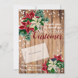 クリスマスサンキューカスタマーギフトカードホルダー シーズンカード