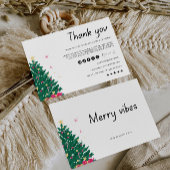 クリスマスサンキューカード小規模企業 招待状