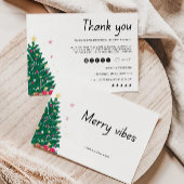 クリスマスサンキューカード小規模企業 招待状