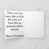 クリスマスサンキューカード シーズンカード (内部)