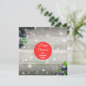 クリスマスサンキューカード – 英語 招待状 (スタンド正面)