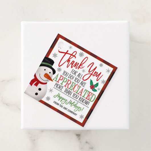 クリスマスサンキューギフトラベル フェイバータグ (インサイチュ)