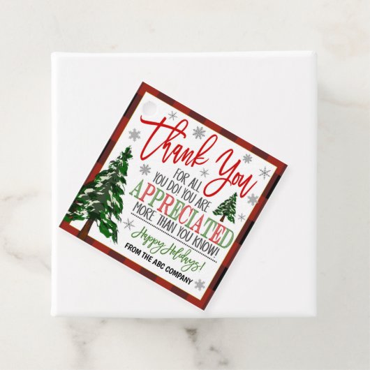 クリスマスサンキューギフトラベル フェイバータグ (インサイチュ)