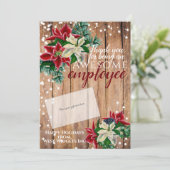 クリスマスサンキュースタッフのギフトカードホルダー シーズンカード (スタンド正面)